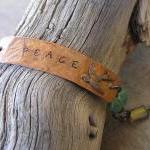 OOAK Copper Bracelet - Peac..